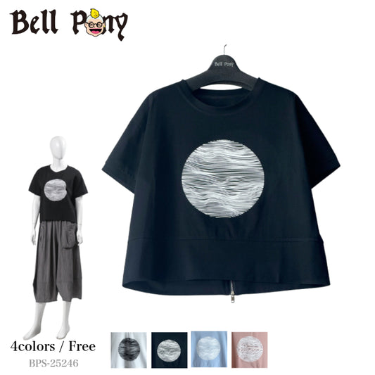 アートプリント ビッグTシャツ 半袖 BPS-25246 [Bell Pony]