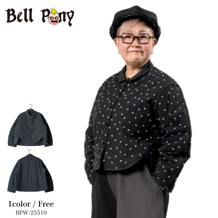 小花柄プリント キルティング シャツジャケットBPW-25510 [Bell Pony]