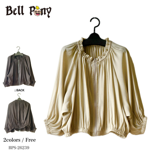 ギャザー シアー ブルゾン BPS-26239 [Bell Pony]