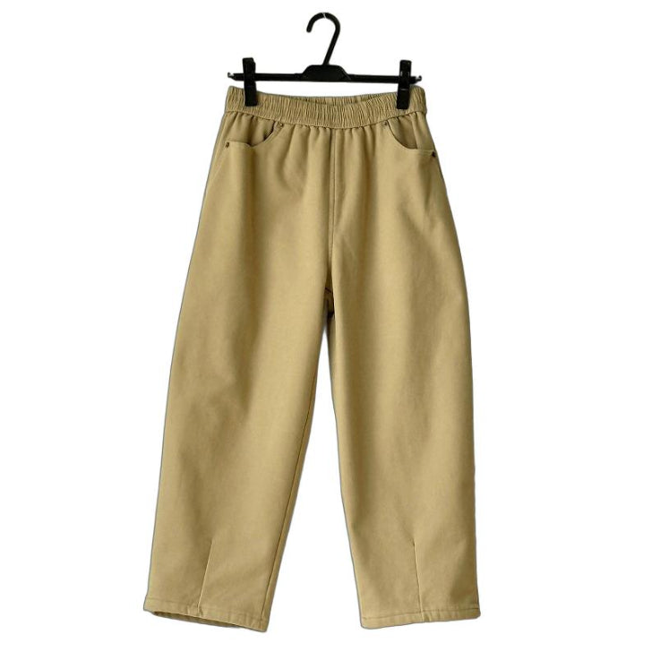 フロントダーツ入り 裏起毛 ワイドパンツ BPW-25683 [Bell Pony]