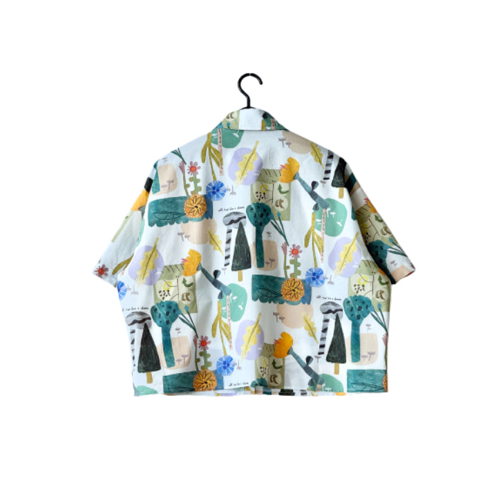 大人のプリントシャツ 柄シャツ 半袖 BPS-26712 [Bell Pony]