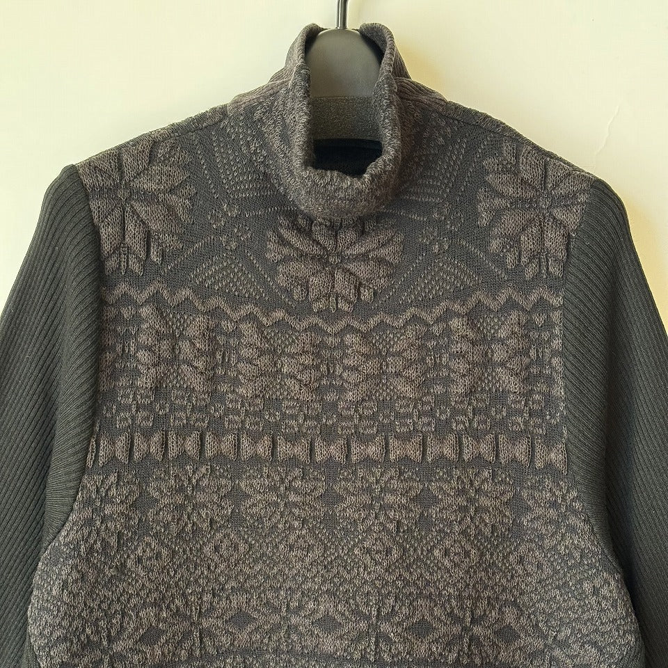 異素材切替え ドレープシルエット デザインロングワンピース RYC-241201SC [Yoshi Yoshi by pj]