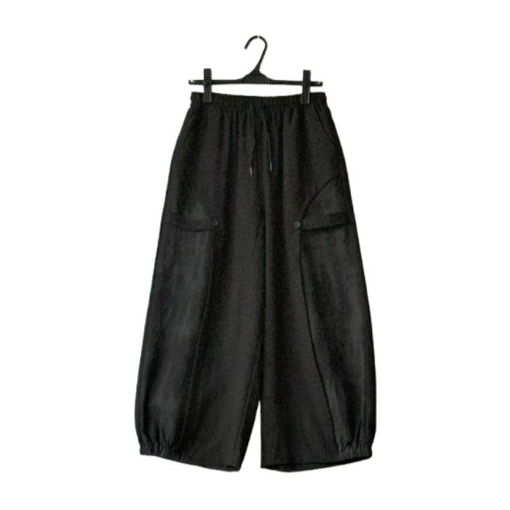 《セットアップ》アーチ切り替え ロングTシャツ ワイドパンツ 上下セット BPA-25278+BPA-25280(2点セット)  [Bell Pony]