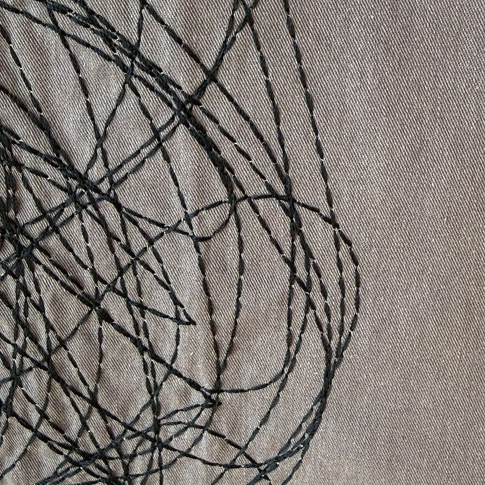 ステッチ刺繍 アートデザイン コットンシャツ BPS-26048 [Bell Pony]