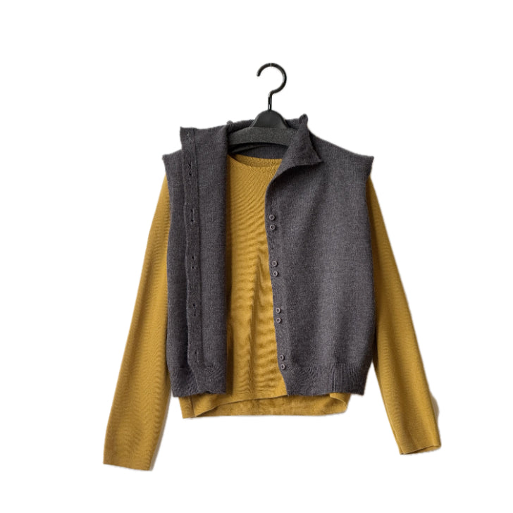 セットアップ ニット ベスト セーター 長袖 BPA-25654 [Bell Pony]