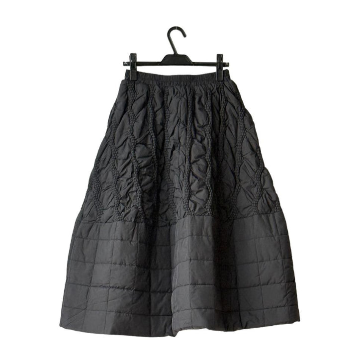 ケーブル風ステッチ キルティングロングスカート BPW-25670 [Bell Pony]