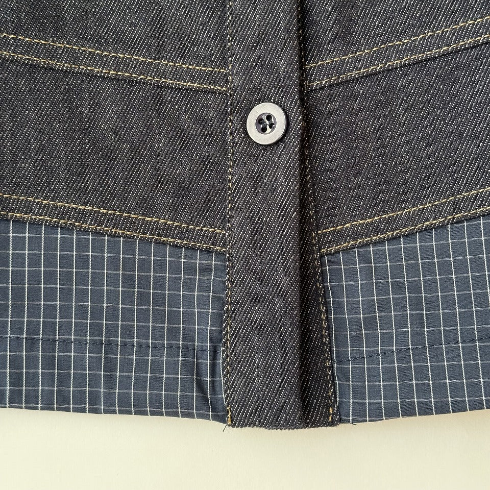 Gジャン風 切り替え デニムシャツ BPS-26027 [Bell Pony]