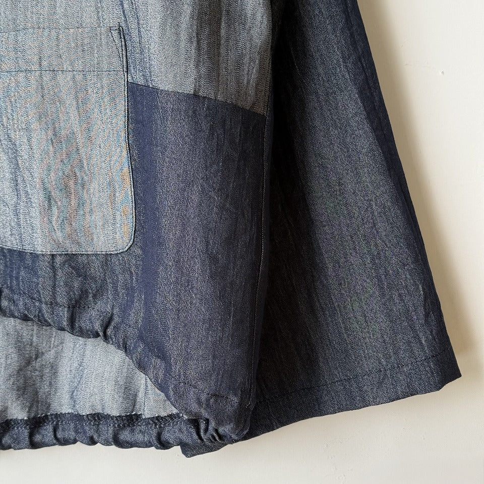 バイカラー アシンメトリー切り替えシャツ BPS-26191 [Bell Pony]