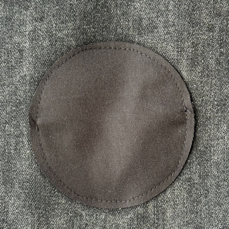 ドット柄 アップリケ デザイン ブラックデニム コクーンパンツ BPS-26060 [Bell Pony]