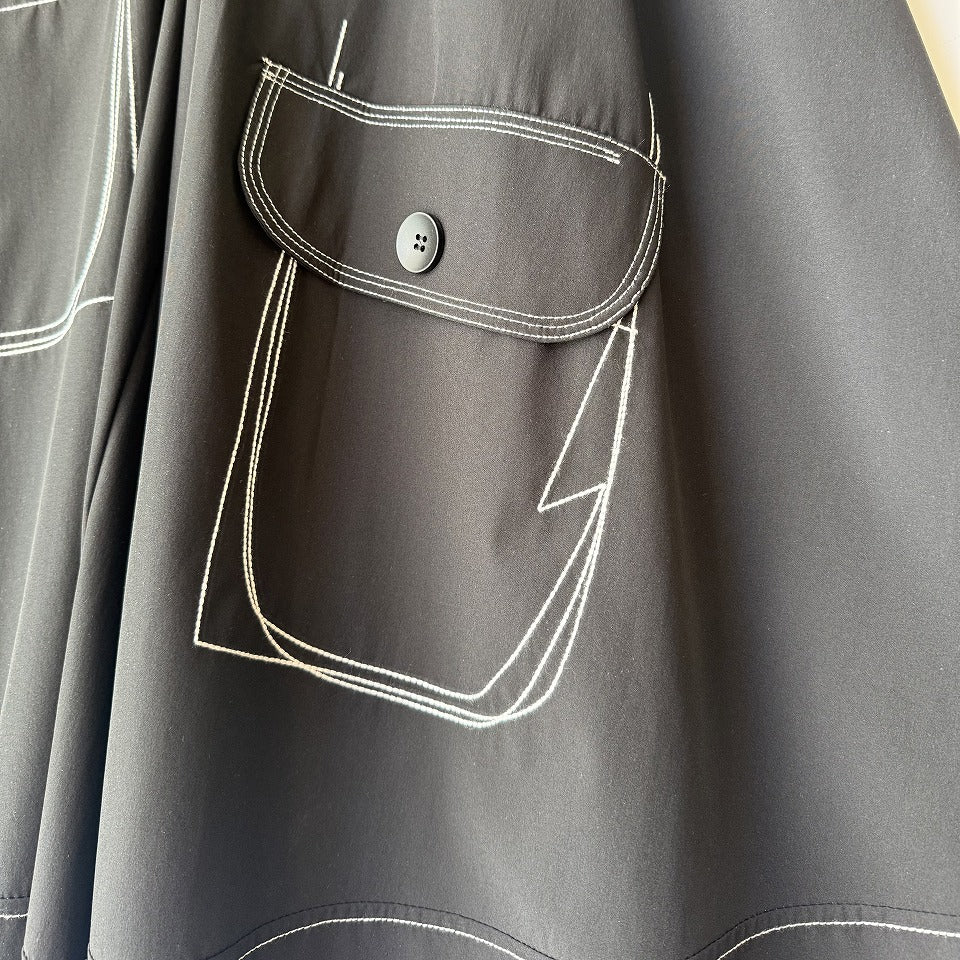 ステッチデザイン ワイドパンツ BPS-26076 [Bell Pony]