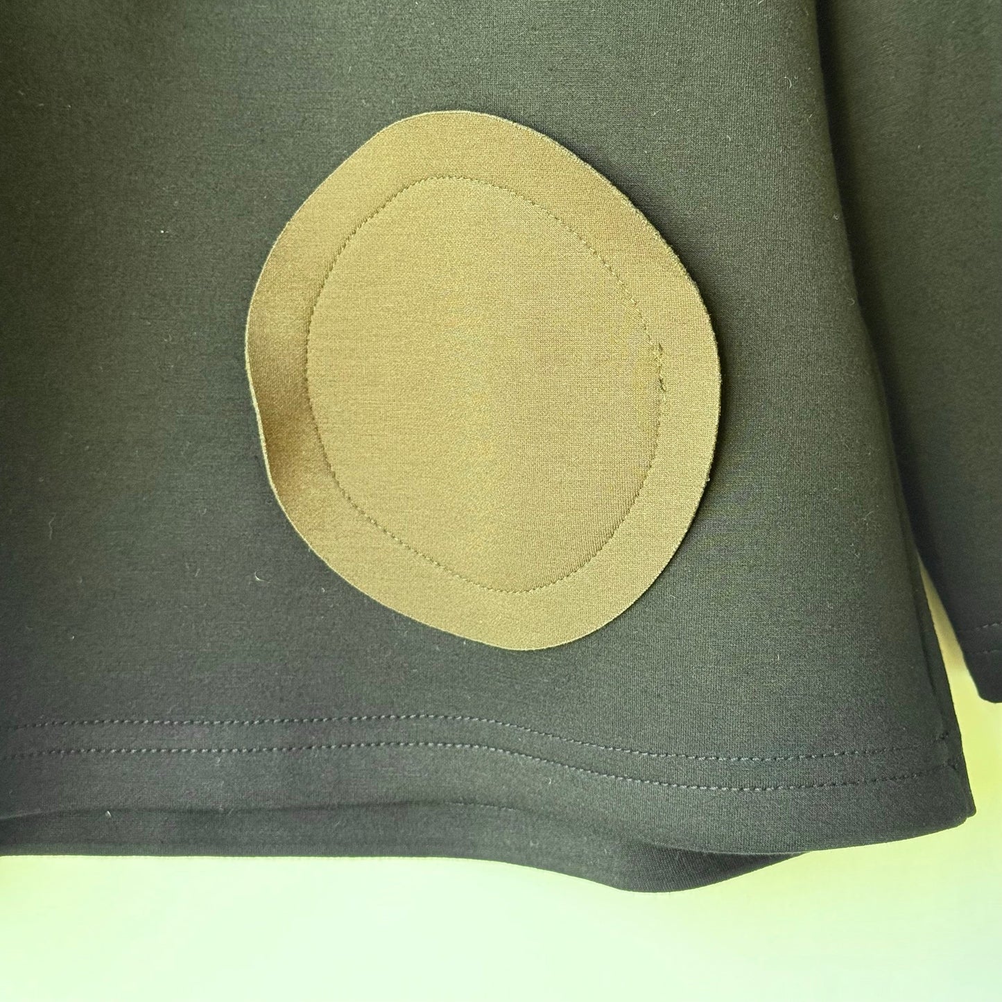 アシンメトリー切替 ドットアップリケ ロングTシャツ BPW-25528 [Bell Pony]