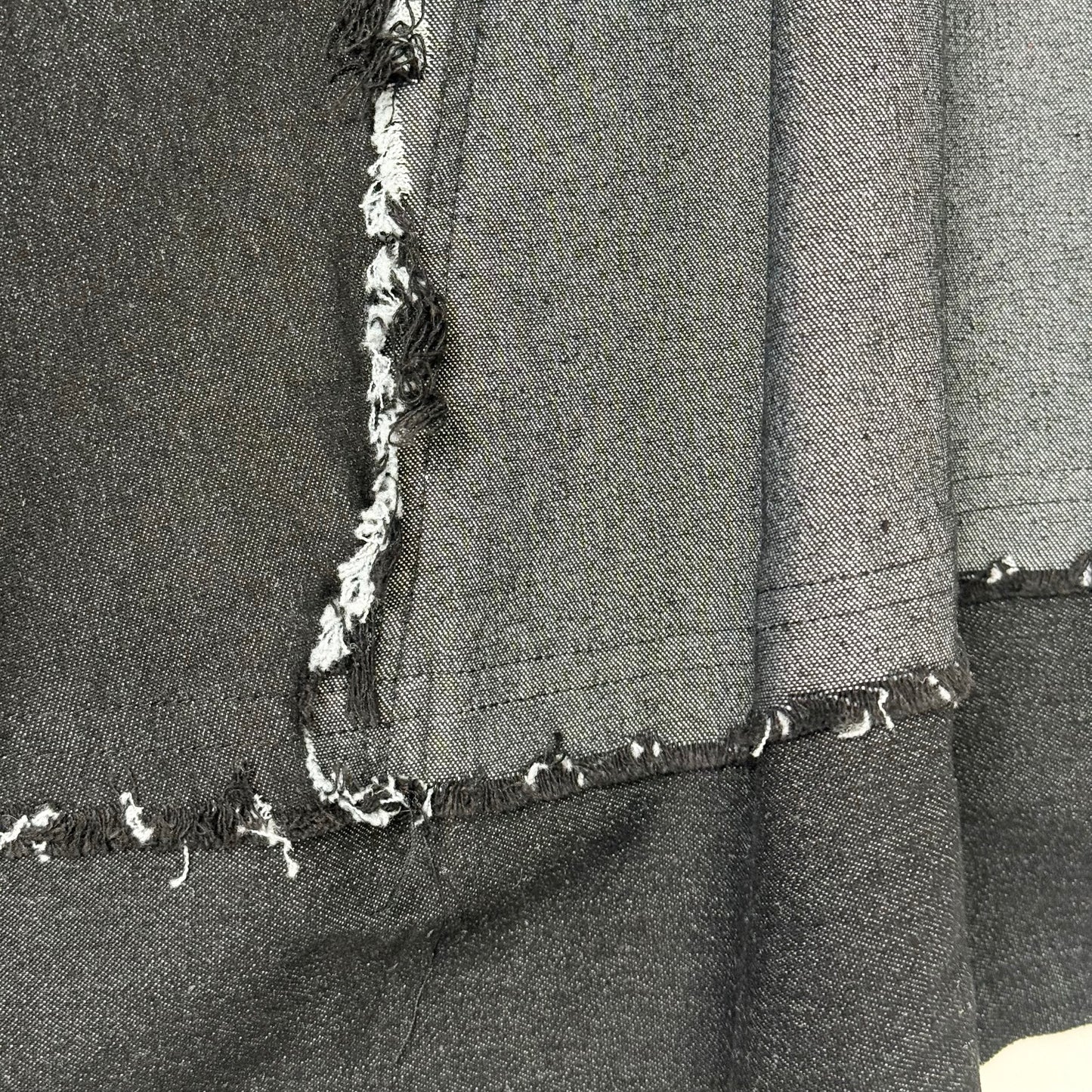 アシンメトリー切り替え デニム フレアロングスカート BPA-25062 [Bell Pony]