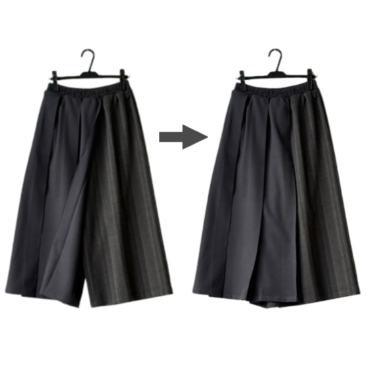 巻きスカート風 ワイドパンツ BPW-25660 [Bell Pony]
