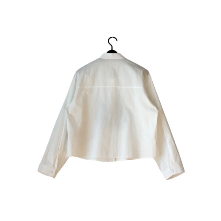 ステッチ刺繍 アートデザイン コットンシャツ BPS-26048 [Bell Pony]