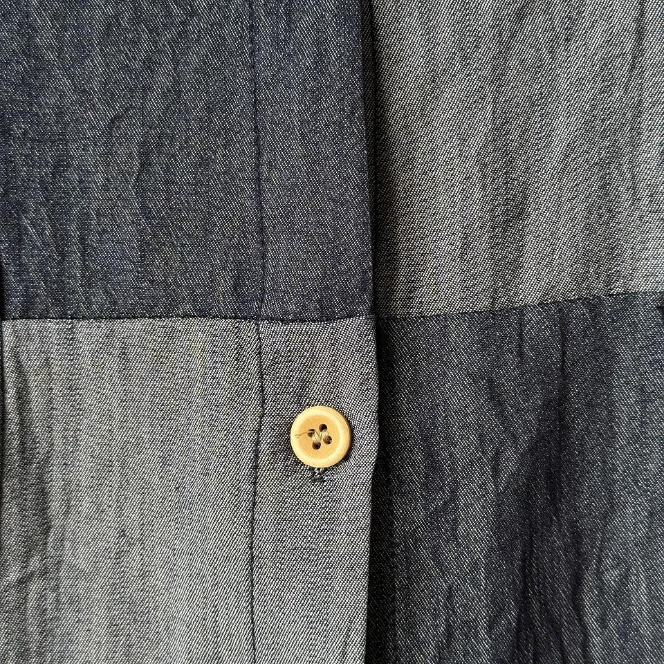 バイカラー アシンメトリー切り替えシャツ BPS-26191 [Bell Pony]