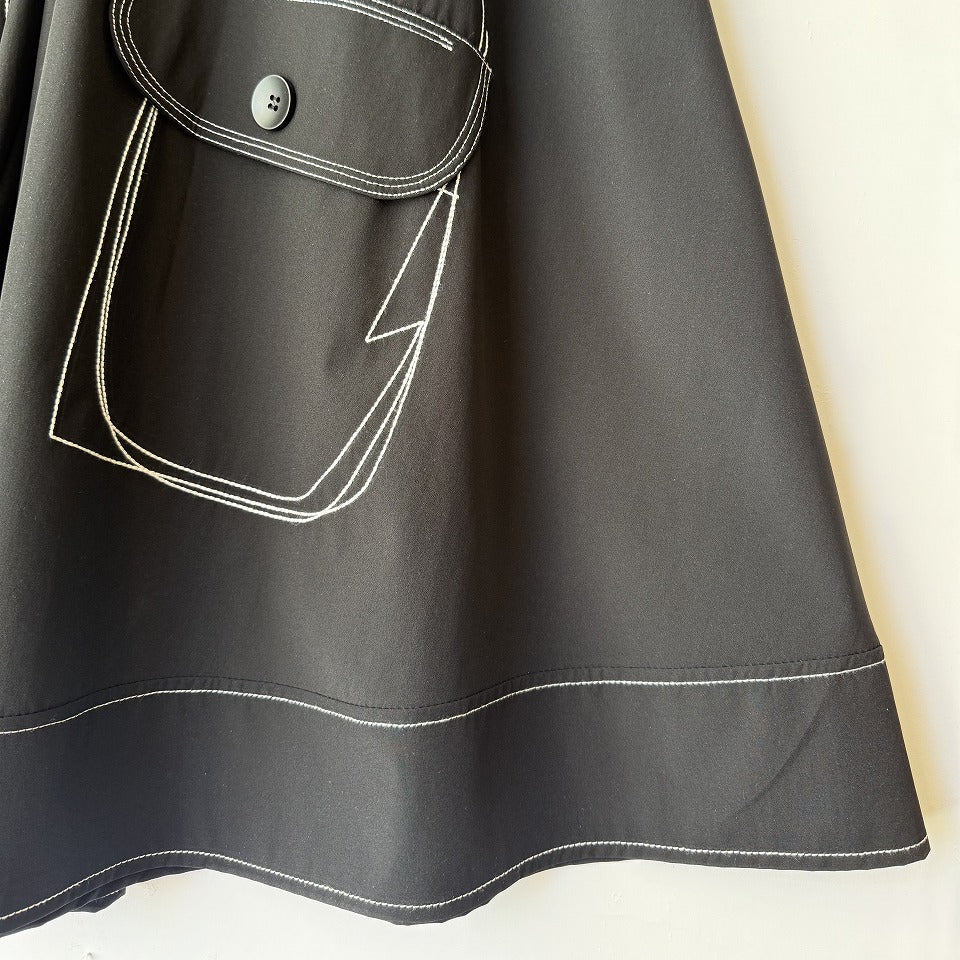 ステッチデザイン ワイドパンツ BPS-26076 [Bell Pony]