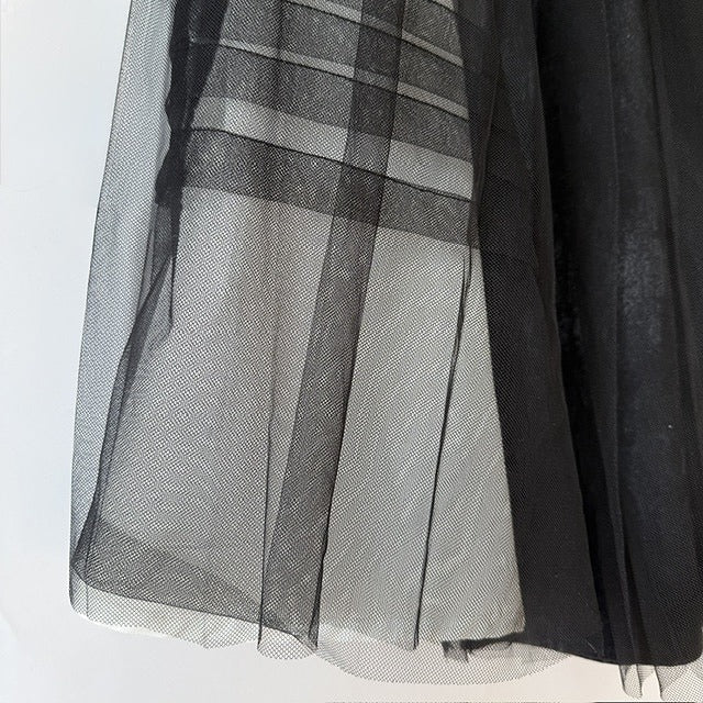 チュール2枚重ね ロングスカート BPS-26030  [Bell Pony]