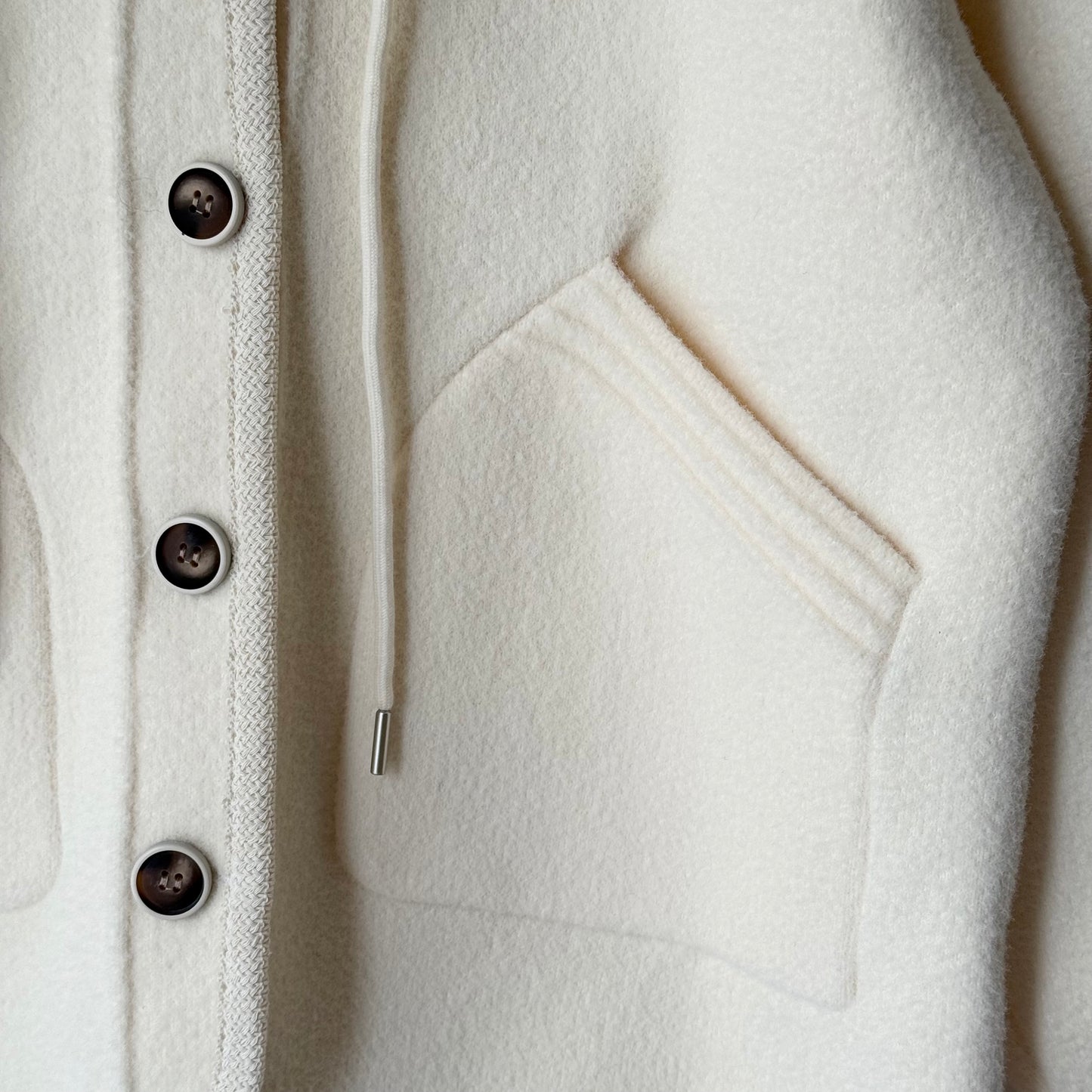 ニットフード付き ニットカーディガン BPW-25577 [Bell Pony]