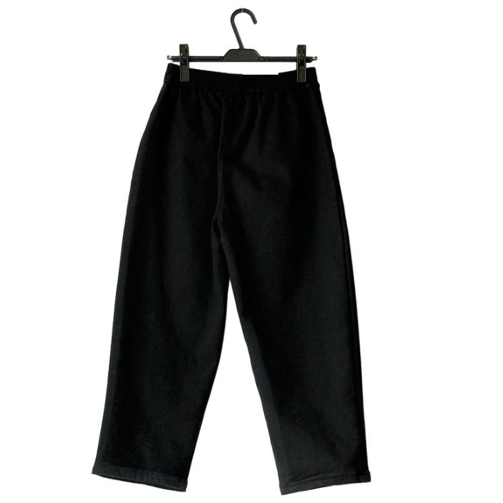 フロントダーツ入り 裏起毛 ワイドパンツ BPW-25683 [Bell Pony]