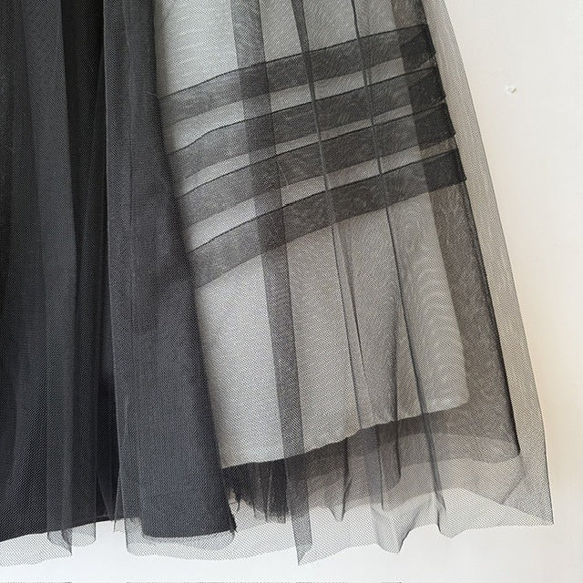 チュール2枚重ね ロングスカート BPS-26030  [Bell Pony]