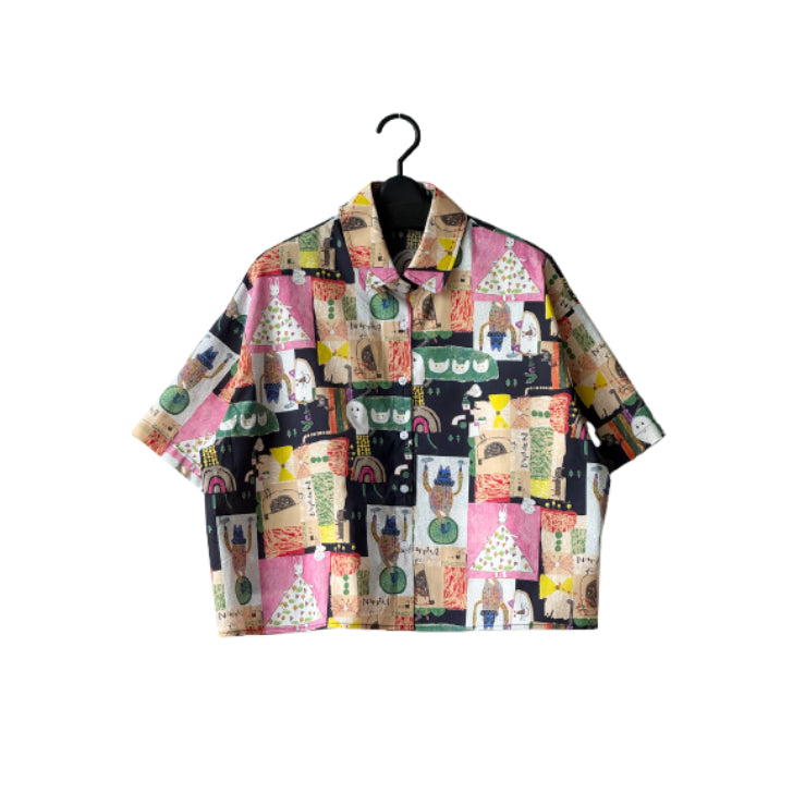 大人のプリントシャツ 柄シャツ 半袖 BPS-26712 [Bell Pony]