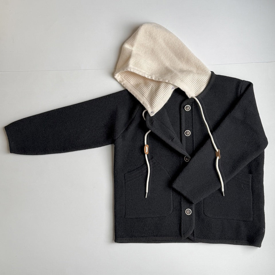 ニットフード付き ニットカーディガン BPW-25577 [Bell Pony]