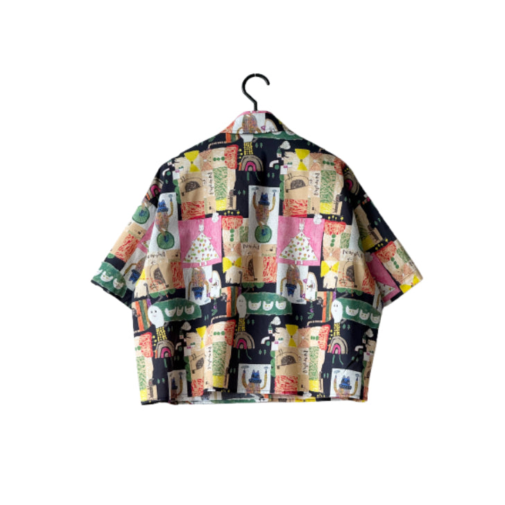 大人のプリントシャツ 柄シャツ 半袖 BPS-26712 [Bell Pony]