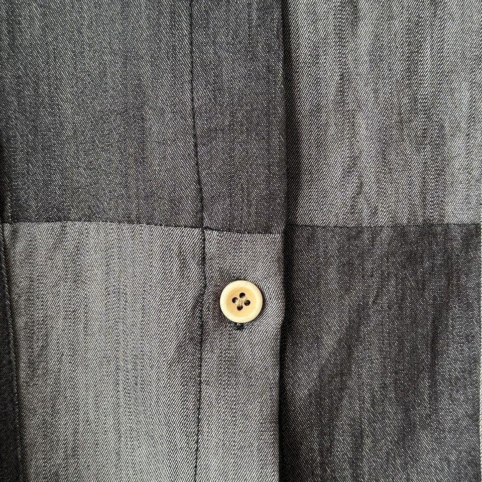 バイカラー アシンメトリー切り替えシャツ BPS-26191 [Bell Pony]