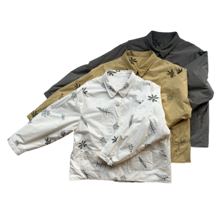 刺繍ボタニカルキルティングジャケット BPW-25648 [Bell Pony]