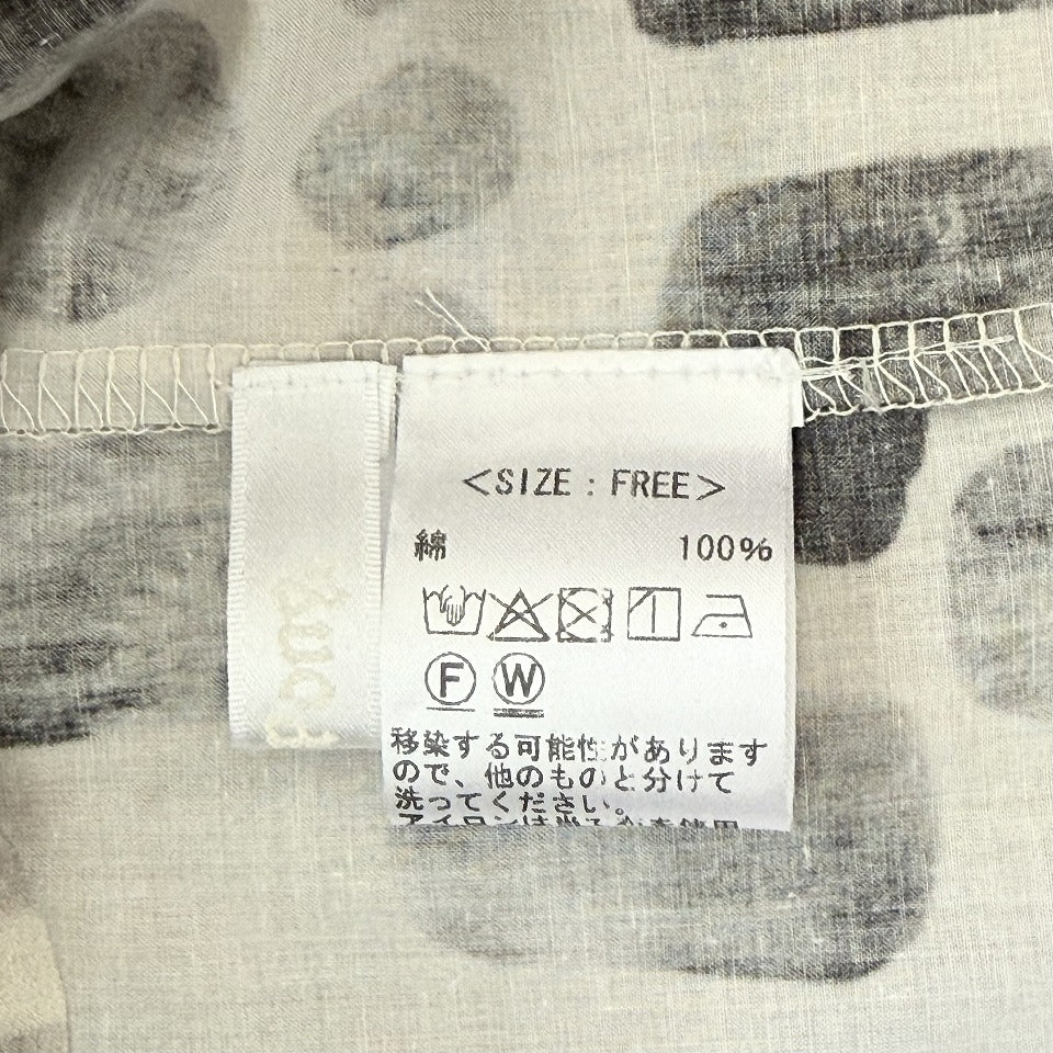 アート柄 モノトーンプリントシャツ BPS-26802 [Bell Pony]