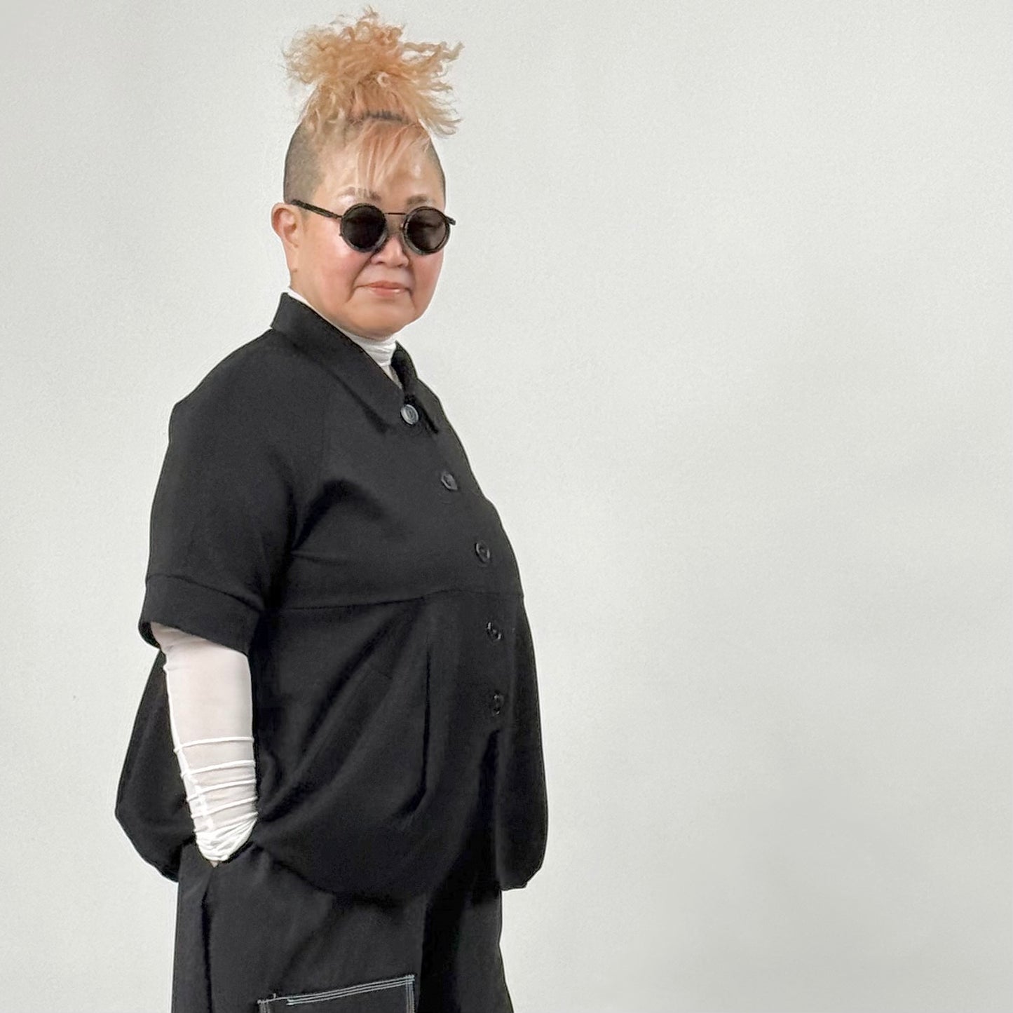 シャツジャケット 五分袖 BPS-26190 [Bell Pony]