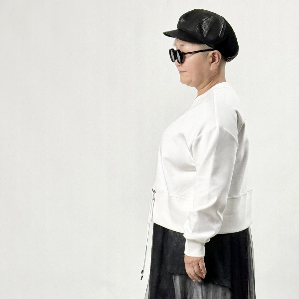 ジップ切り替えデザイン プルオーバー BPS-26092  [Bell Pony]