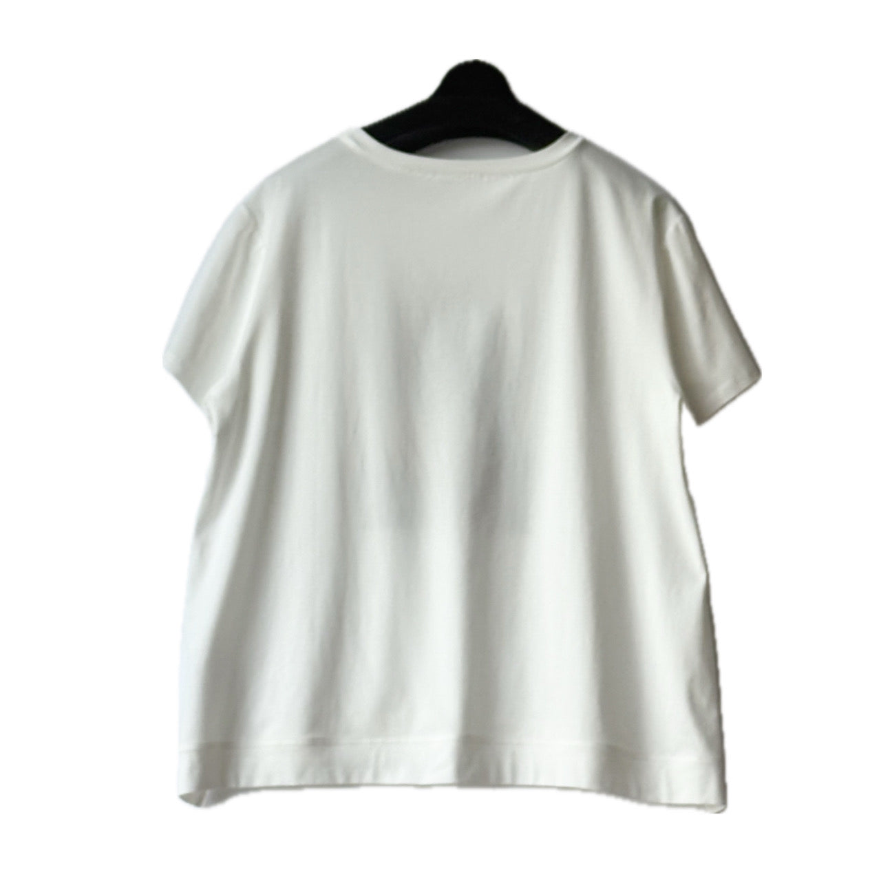 異素材切り替え カラフル花柄 シシュウ+プリント Tシャツ BPS-25512 [Bell Pony]