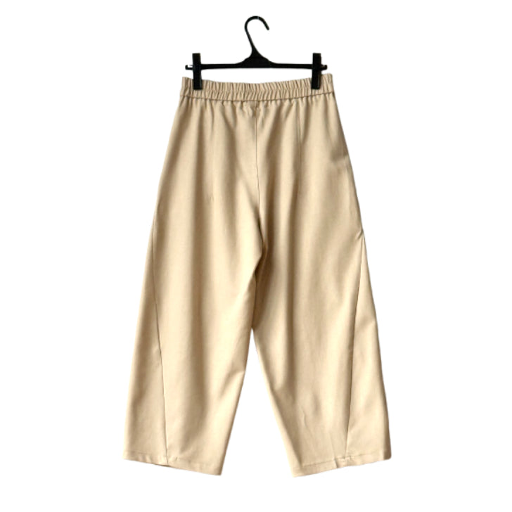 同色切り替え カーブデザイン ワイドパンツ BPA-25200 [Bell Pony]