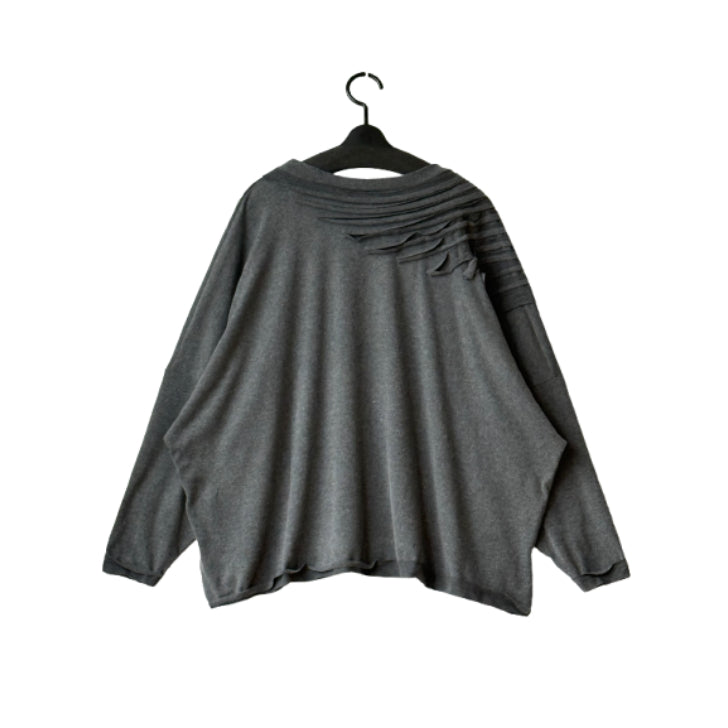 テープデザイン カットソー ロングTシャツ BPW-25595 [Bell Pony]