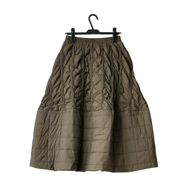 ケーブル風ステッチ キルティングロングスカート BPW-25670 [Bell Pony]