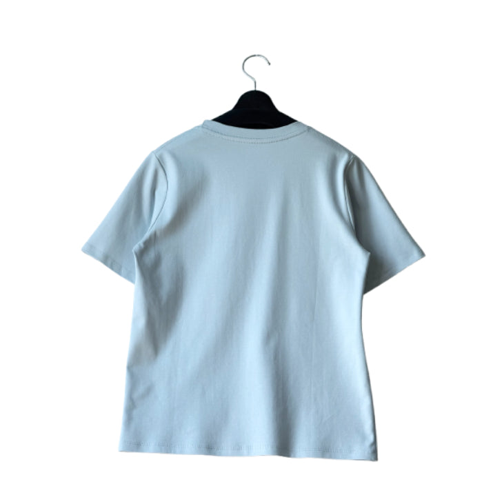 花柄 立体刺繍×プリント Tシャツ 半袖 BPS-25538 [Bell Pony