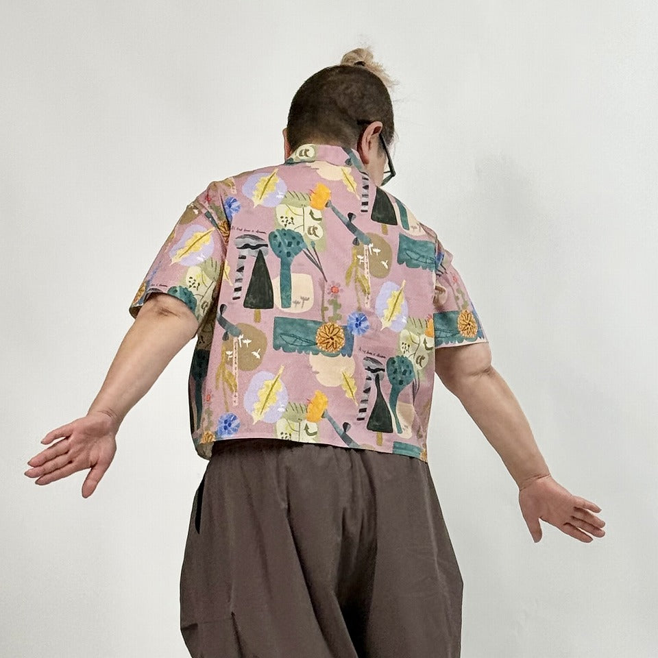 大人のプリントシャツ 柄シャツ 半袖 BPS-26712 [Bell Pony]
