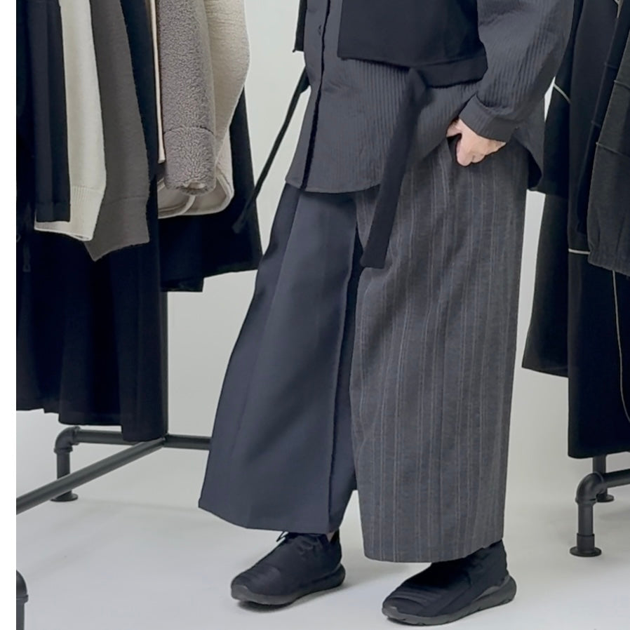 巻きスカート風 ワイドパンツ BPW-25660 [Bell Pony]