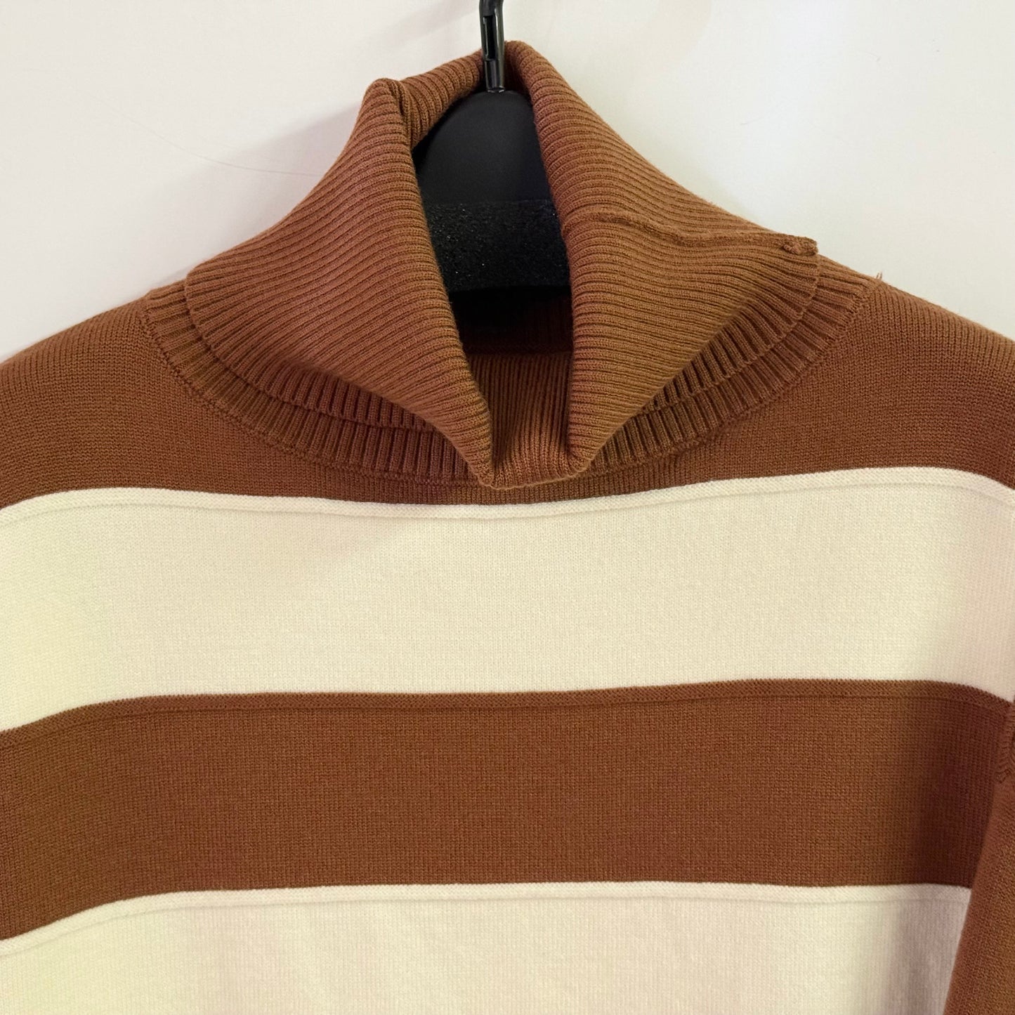 太ボーダー タートルネックセーター BPA-25645 [Bell Pony]