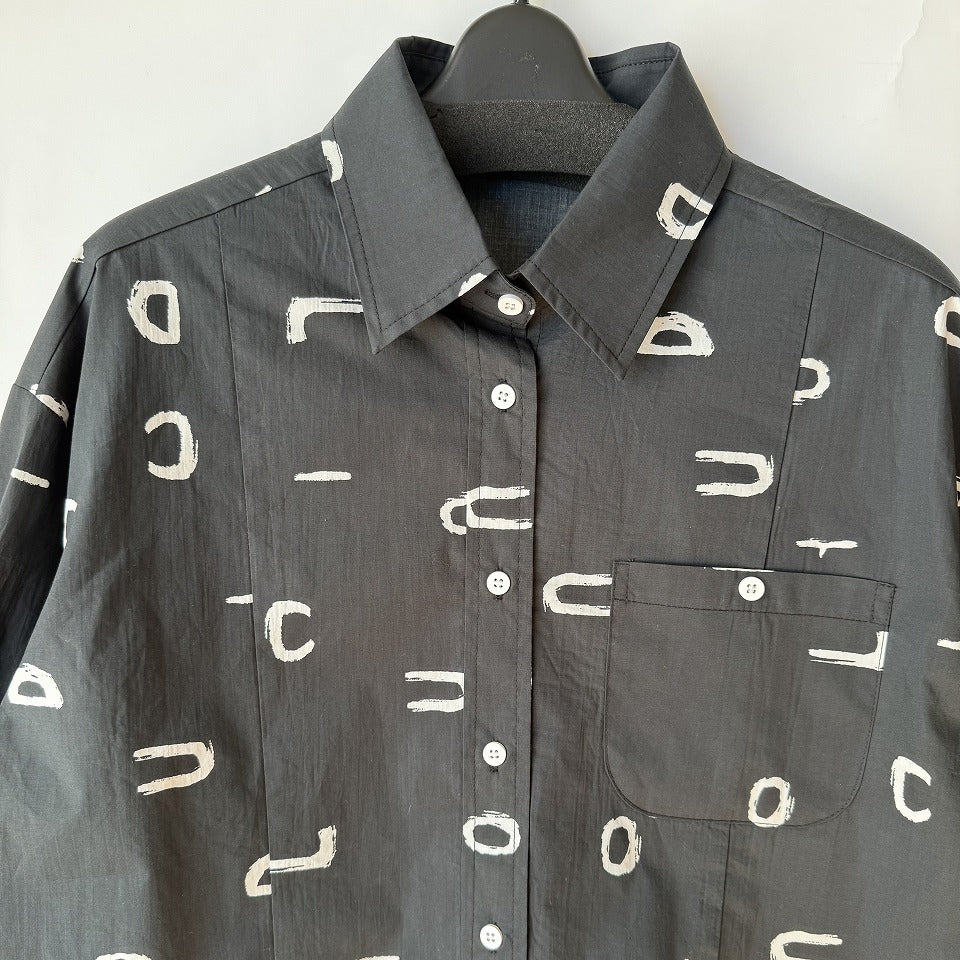 レイヤード風 プリントシャツ BPS-26037 [Bell Pony]