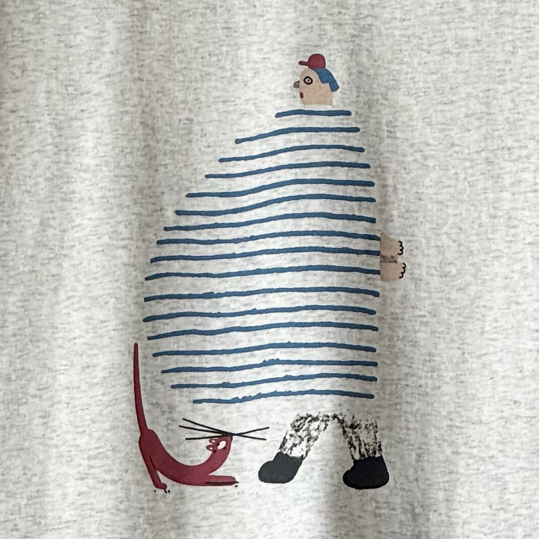 ユニークイラストプリント Tシャツ 半袖 BPS-25532 [Bell Pony]