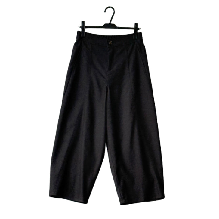 同色切り替え カーブデザイン ワイドパンツ BPA-25200 [Bell Pony]