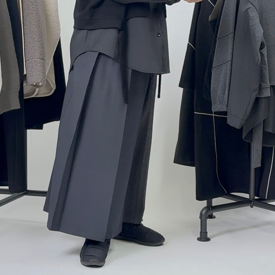 巻きスカート風 ワイドパンツ BPW-25660 [Bell Pony]