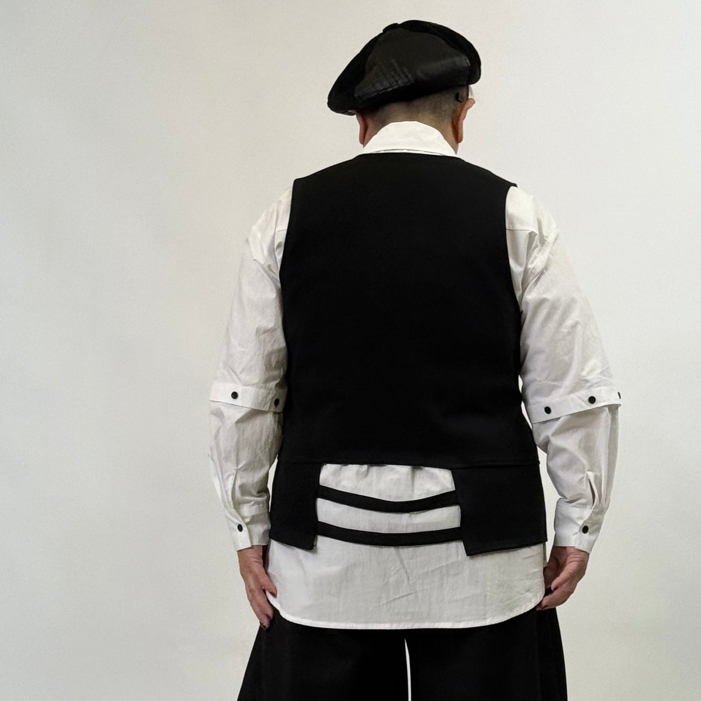 デザインベスト＋長袖シャツ 2点セット BPW-25549 [Bell Pony]