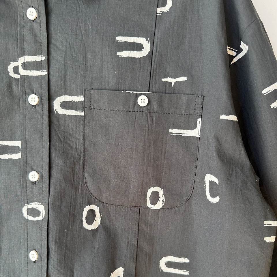 レイヤード風 プリントシャツ BPS-26037 [Bell Pony]