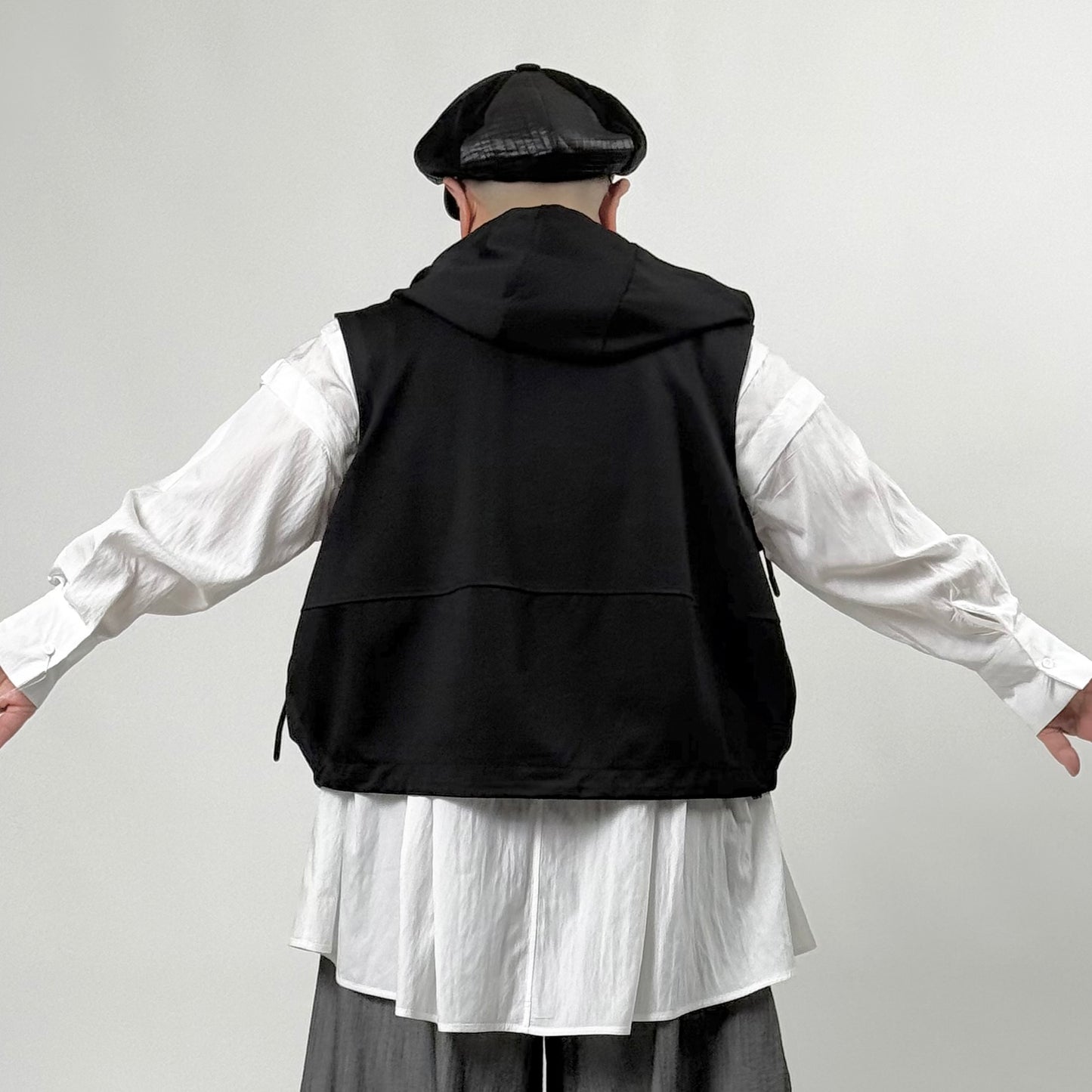 ジップデザイン フード付き ベスト BPS-26145 [Bell Pony]