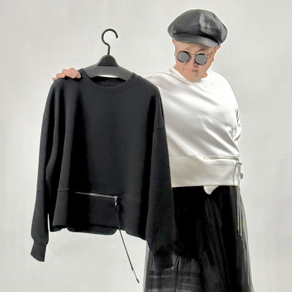 ジップ切り替えデザイン プルオーバー BPS-26092  [Bell Pony]