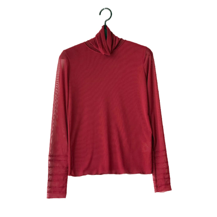 チュールメローデザイン ハイネック シアーインナー BPS-26217 [Bell Pony]