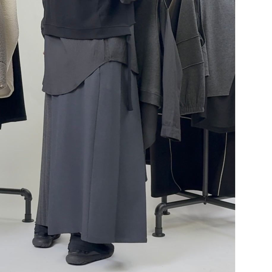 巻きスカート風 ワイドパンツ BPW-25660 [Bell Pony]